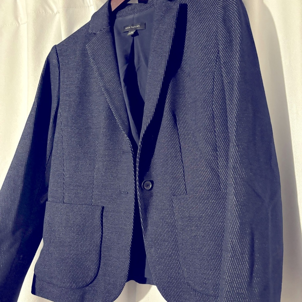 Ann Taylor Houndstooth Blazer
